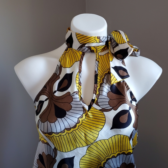 Satin Tie-neck Blouse - Picture 2 of 8